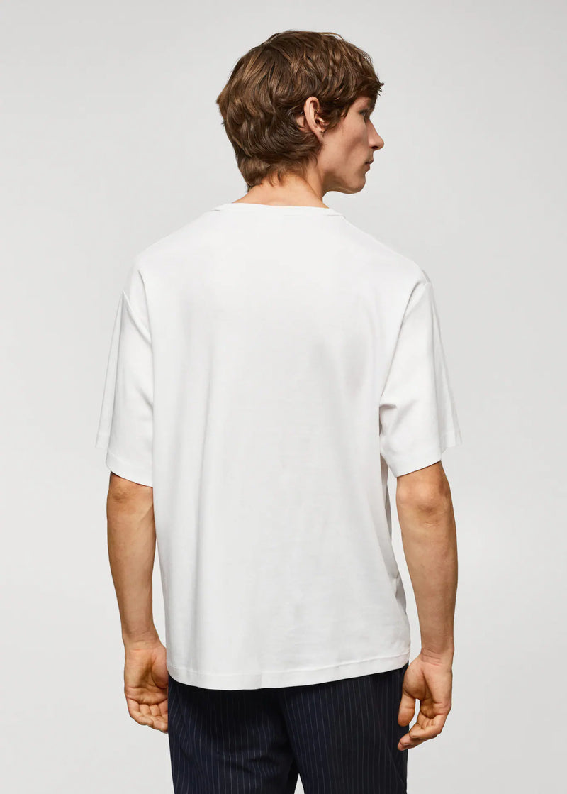 Βαμβακερό relaxed t-shirt