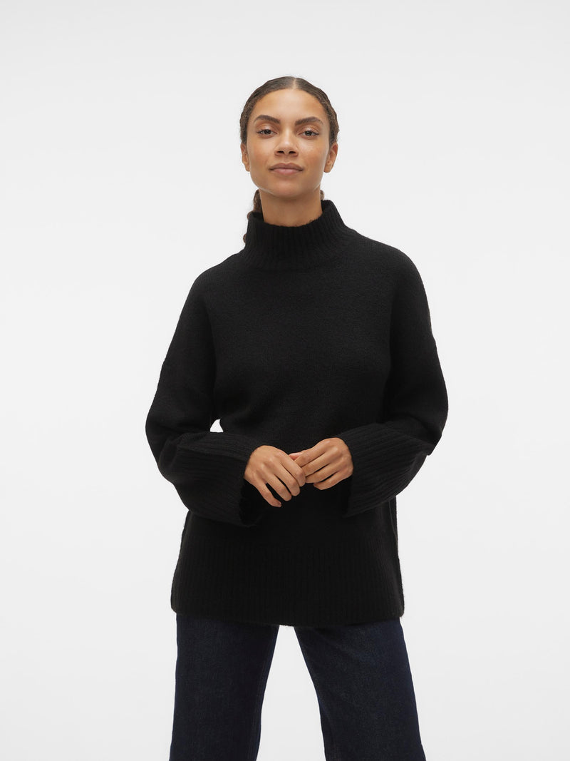 Oversized πουλόβερ high-neck