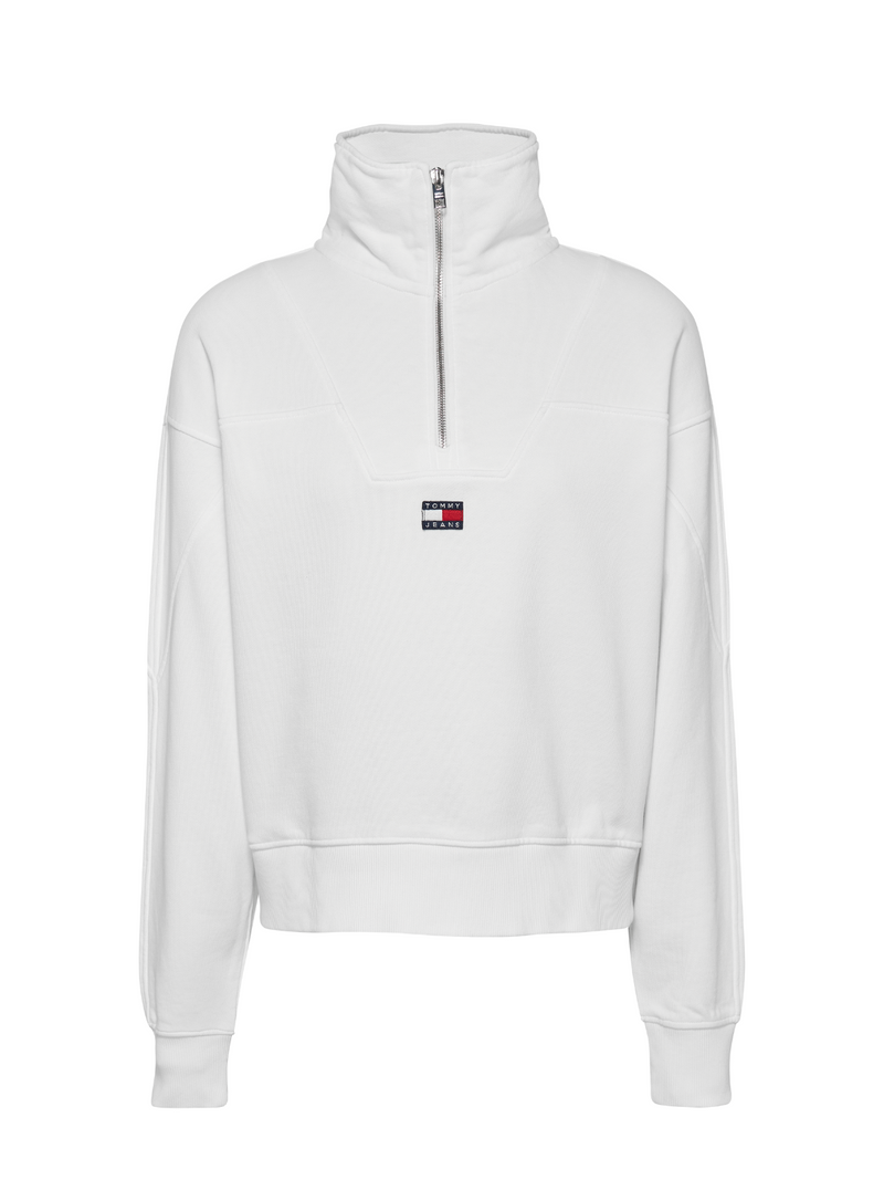 Βαμβακερό φούτερ half-zip