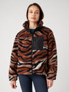 Μπουφάν sherpa με animal print