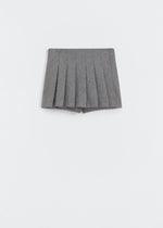 Πλισέ wool-blend skort